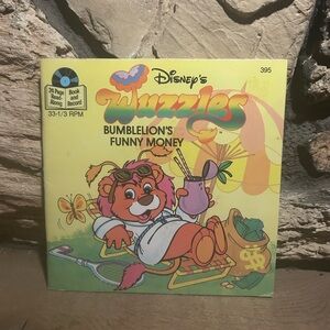 Wuzzies Bumblelion’s Funny Money 24 Page Read-Along Book & Record 33-1/3 RPM